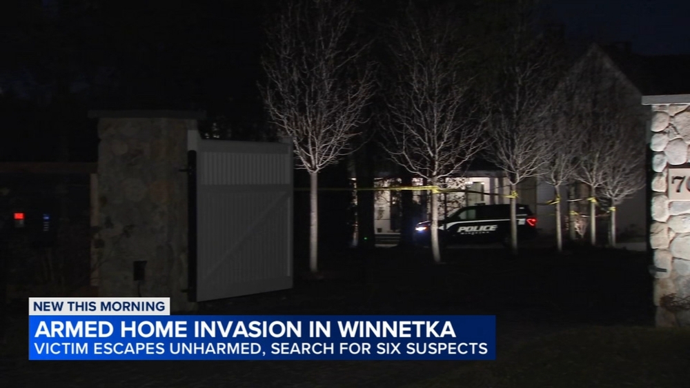 6 armed suspects invade Winnetka home, police say