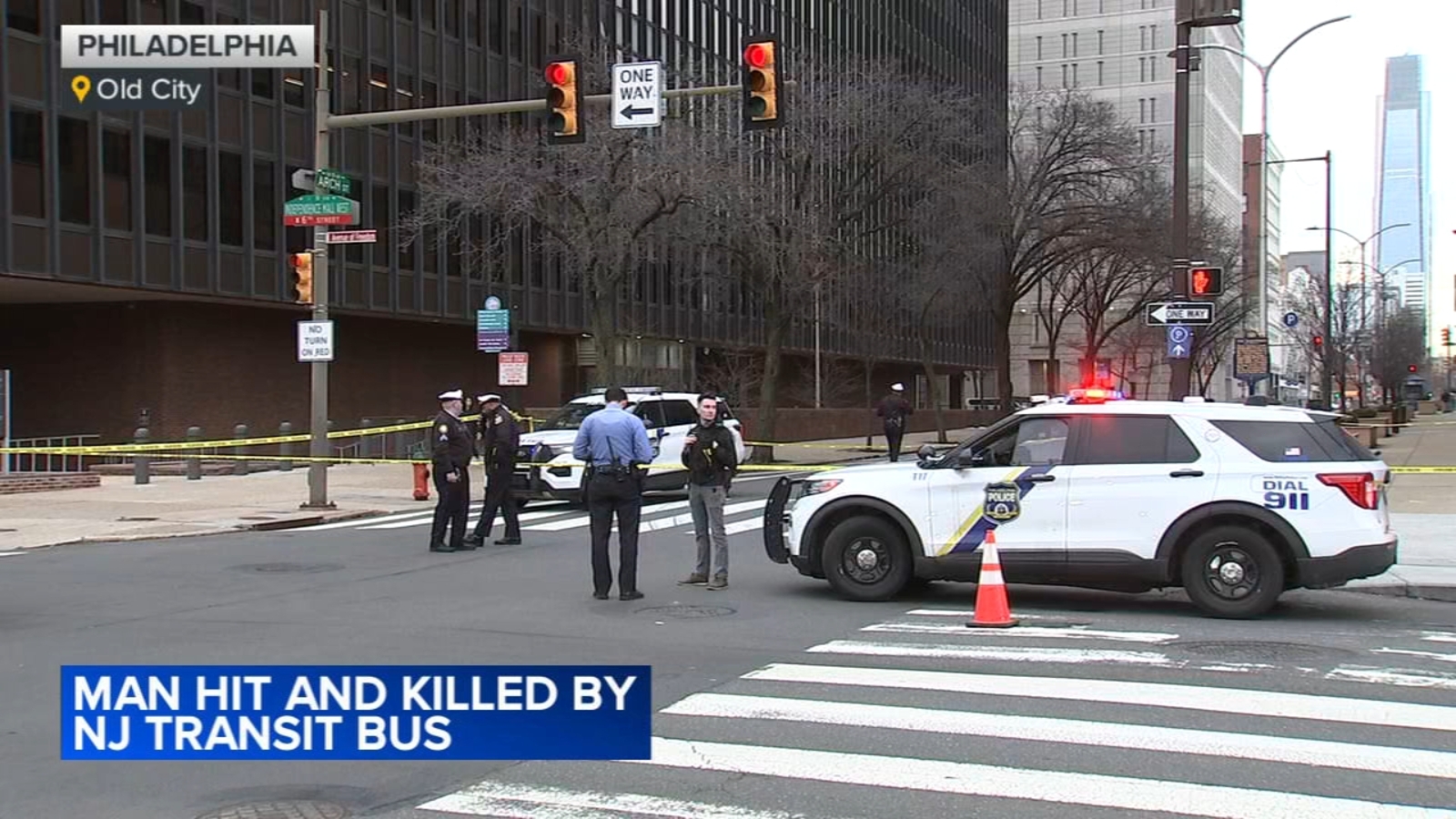 Man struck and killed by bus near Independence Mall in Philadelphia