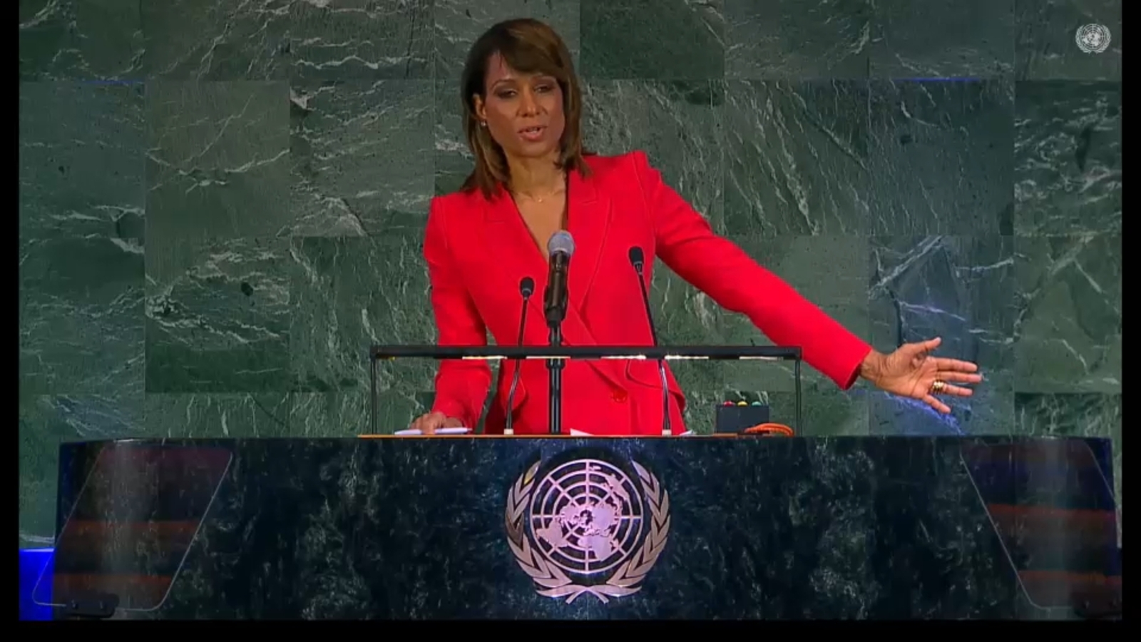 Sade Baderinwa moderates event at United Nations for International Women's Day