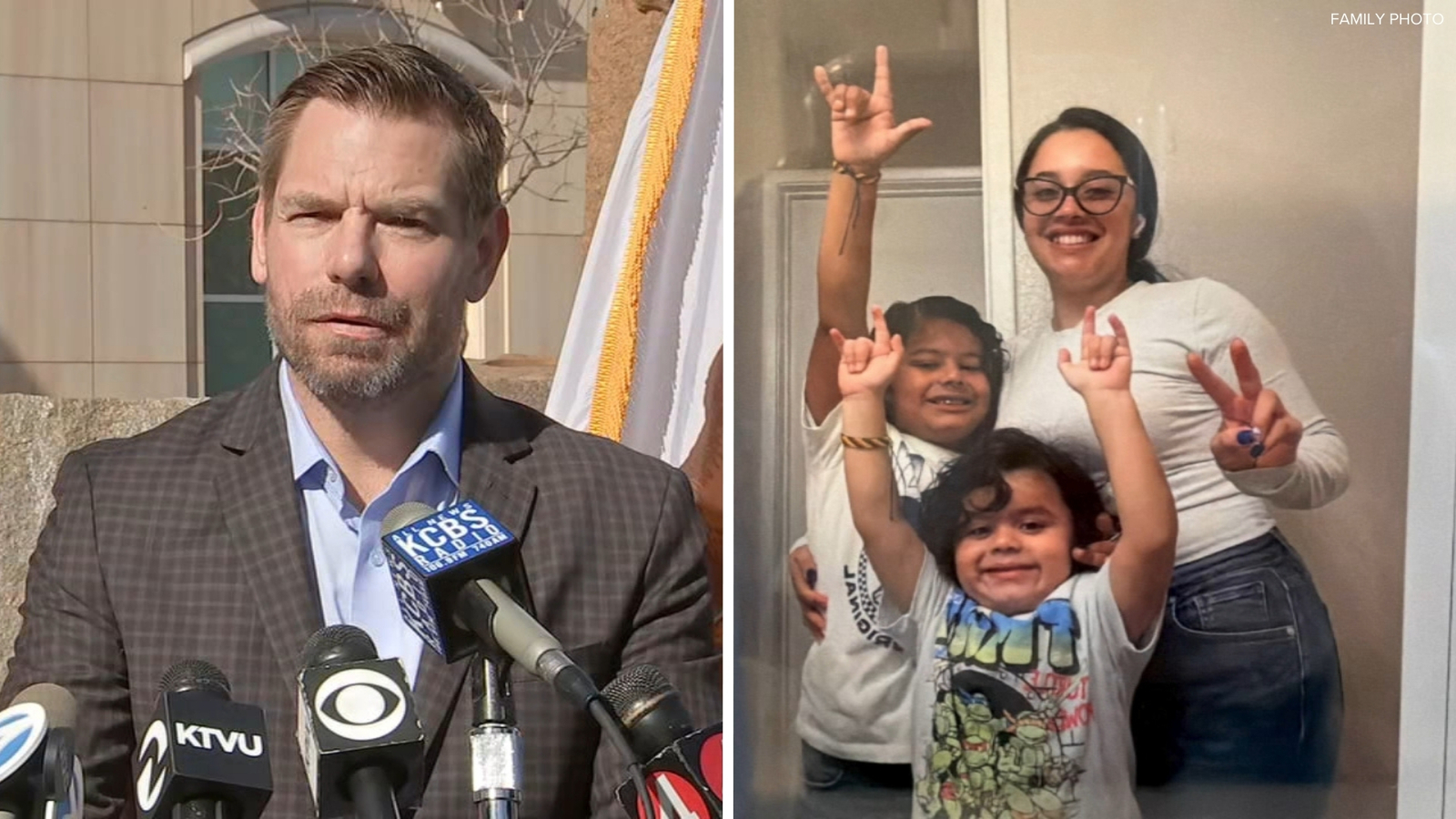 Rep. Swalwell rips ICE for deporting Hayward family; his office flew to Colombia to help deaf child