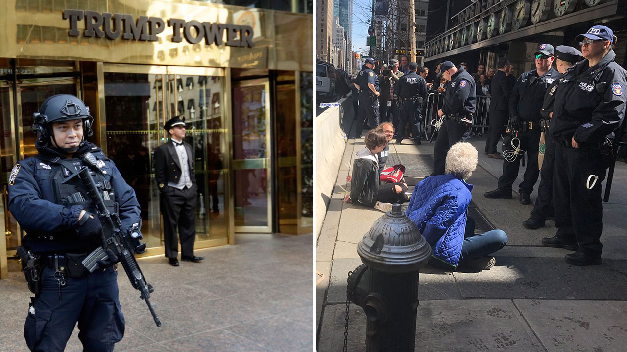 25 arrested after immigration protest in Trump Tower lobby