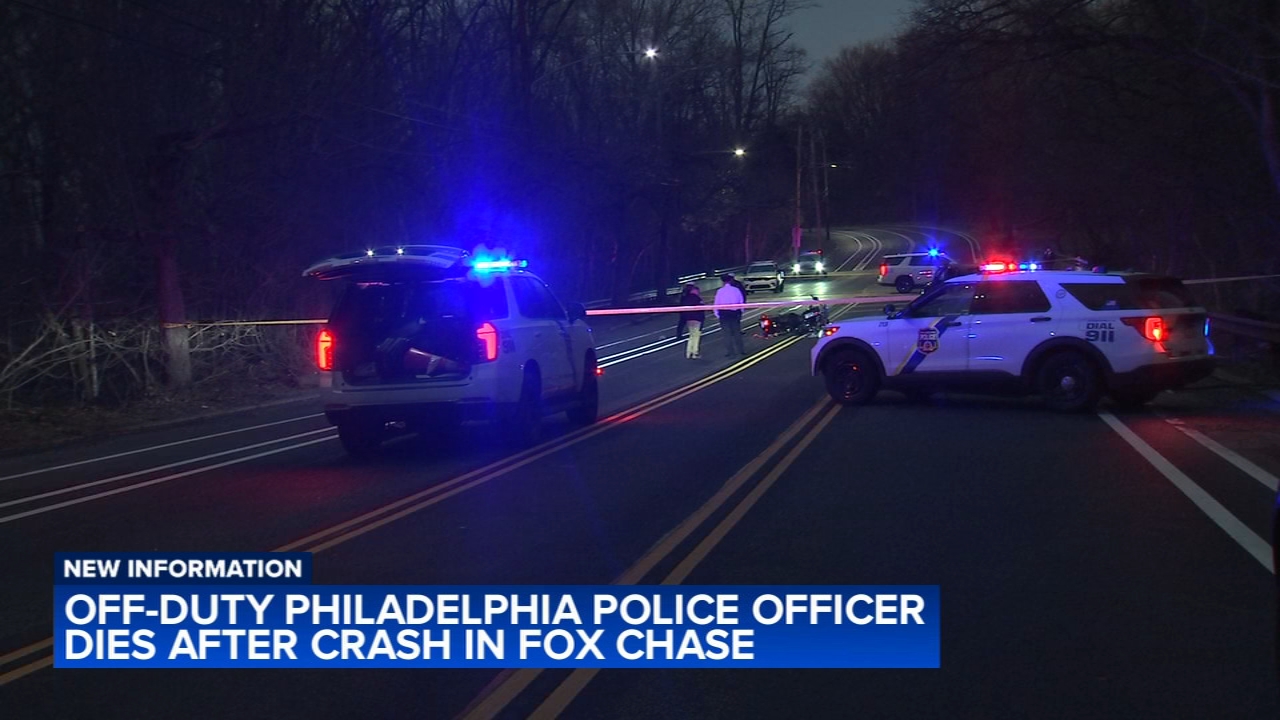 Off-duty Philadelphia police officer dies after motorcycle crash
