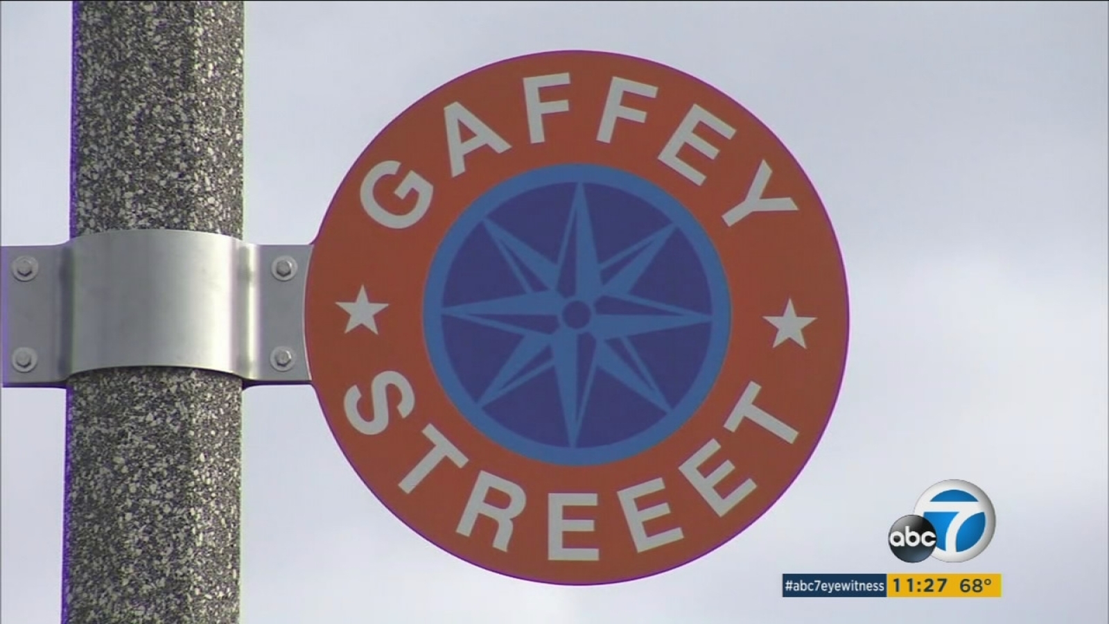 Gaffey Street gaffe: Typo mars San Pedro's new street signs - ABC7 Los ...