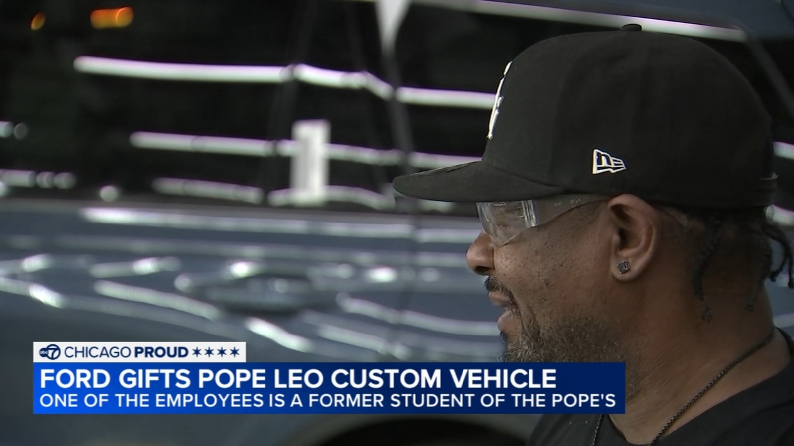 Pope Leo's former student helps create one-of-a-kind Ford Explorer for him at Chicago Assembly Plant