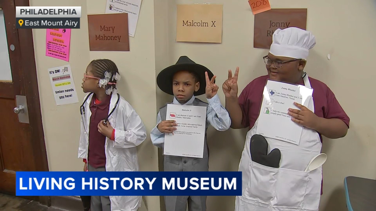 Philadelphia elementary school hosts living history museum