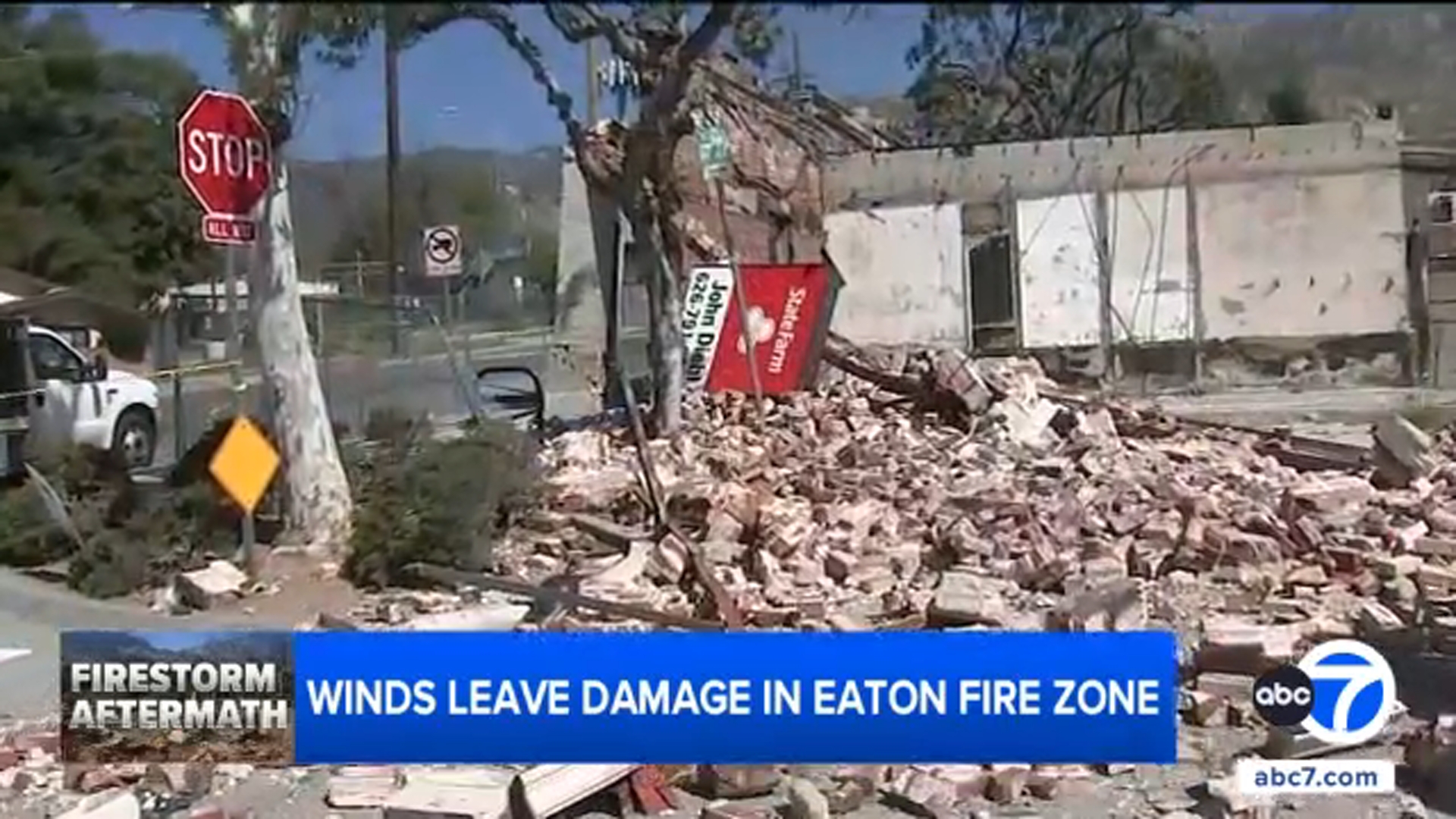 Santa Ana winds bring up painful memories for Altadena residents, leave damage in Eaton Fire zone
