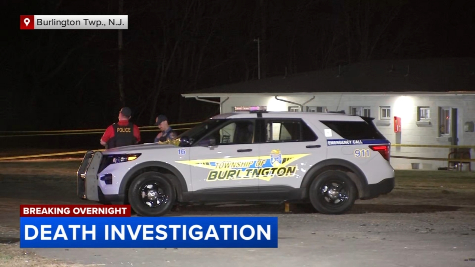 Death investigation at Budget Inn in Burlington Township, New Jersey