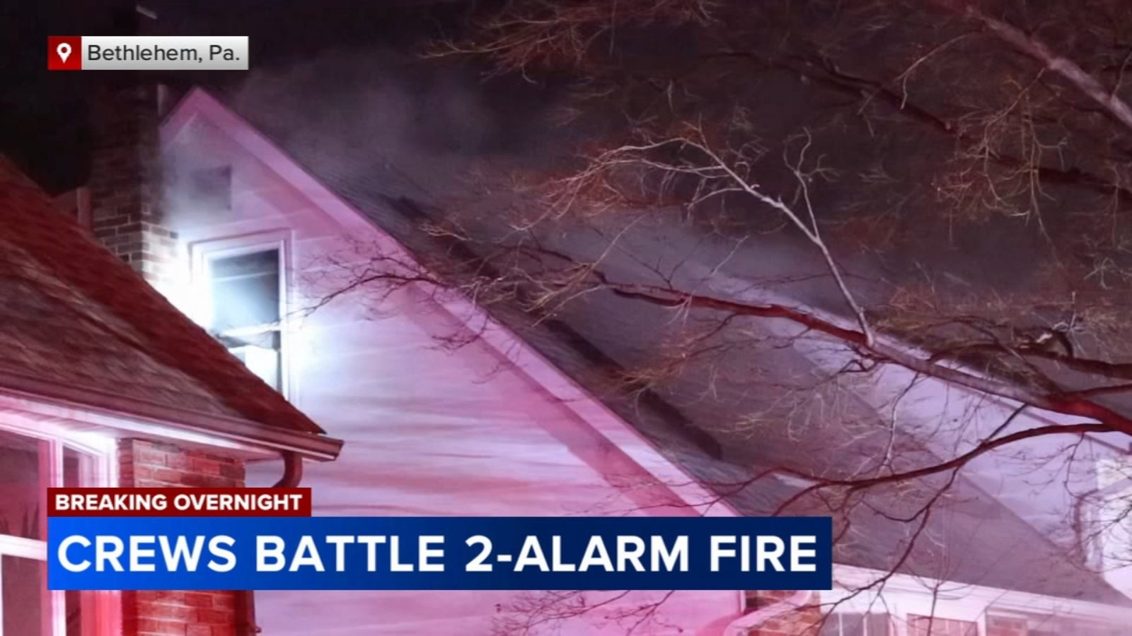 Crews battle two-alarm fire in Bethlehem, Northampton County - 6abc ...