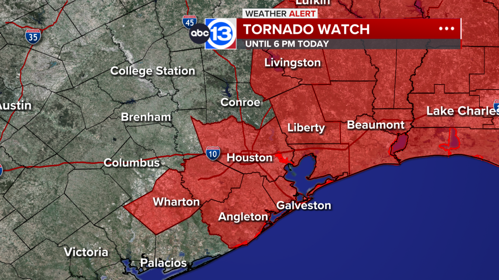 Tornado Watch canceled for several counties, still in effect for parts ...