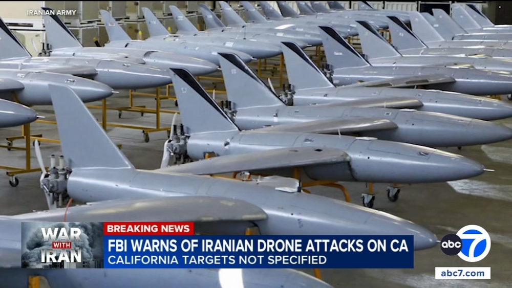 FBI warns of Iranian drone attacks on California