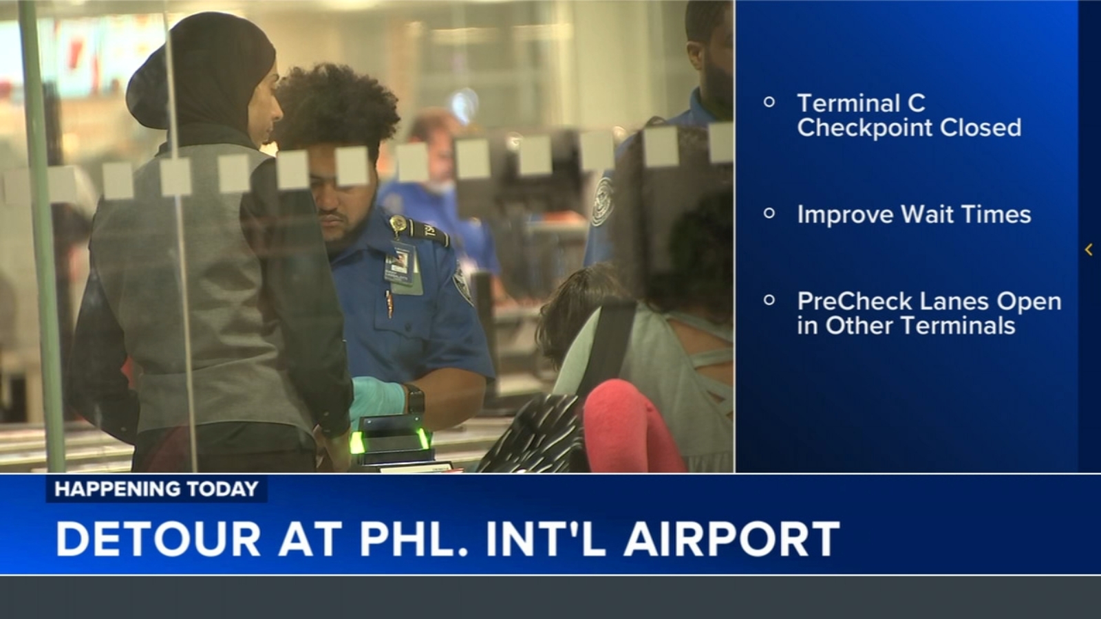 TSA temporarily closes PHL's Terminal C security checkpoint