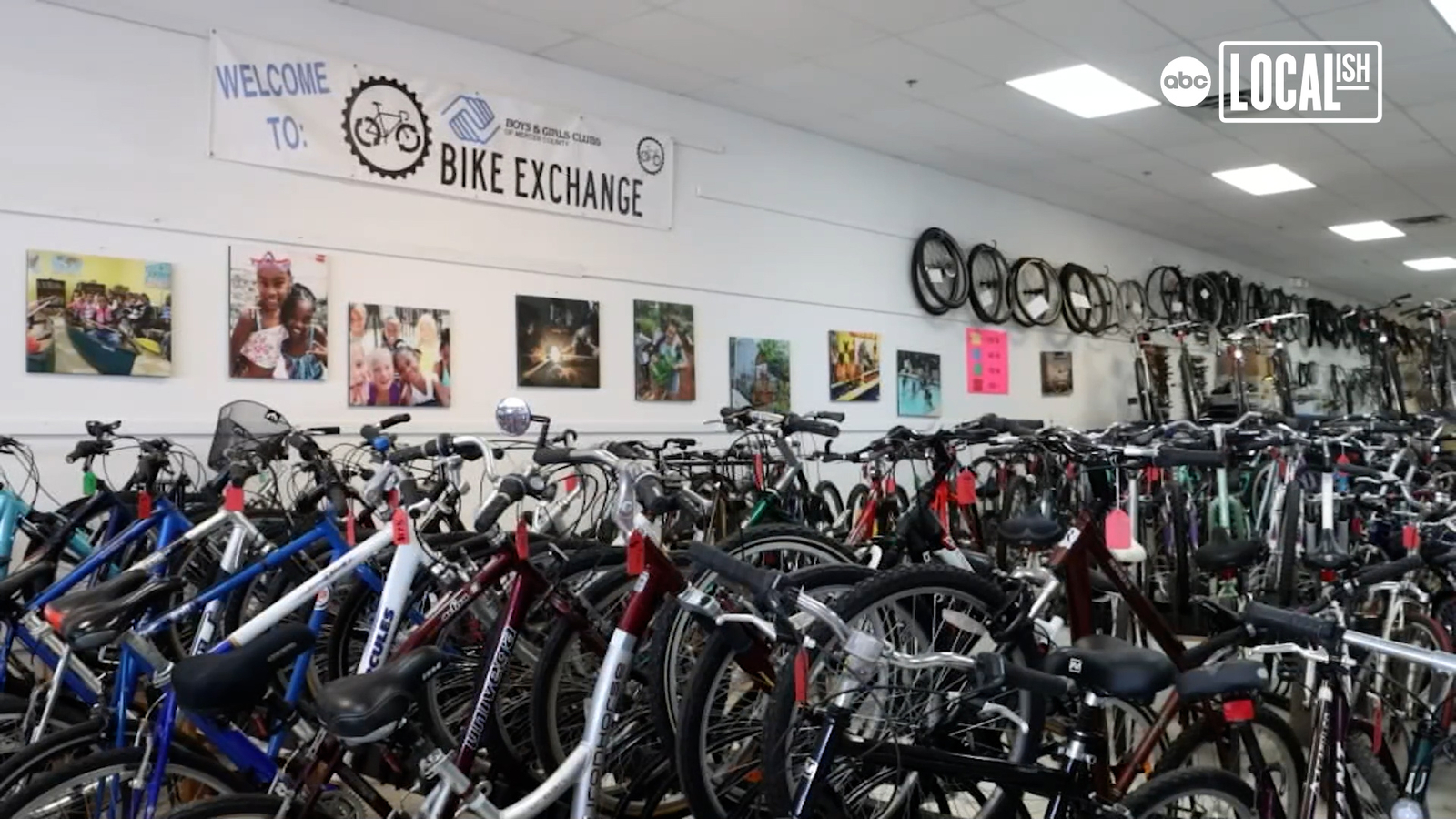 Volunteers refurbish used bikes to support the Boys & Girls Clubs