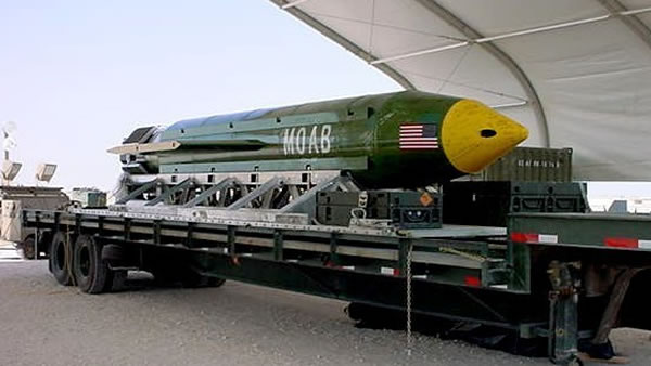 Trump hails US military after it drops 'mother of all bombs' on Afghanistan