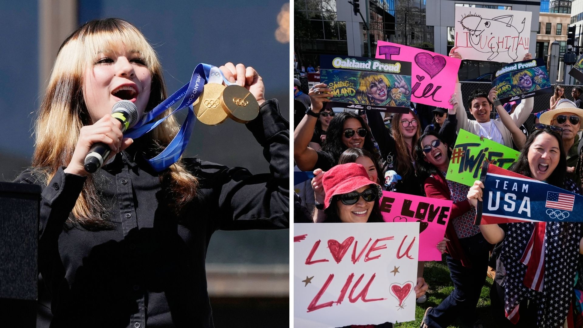 Olympic gold medalist Alysa Liu honored at Oakland City Hall rally