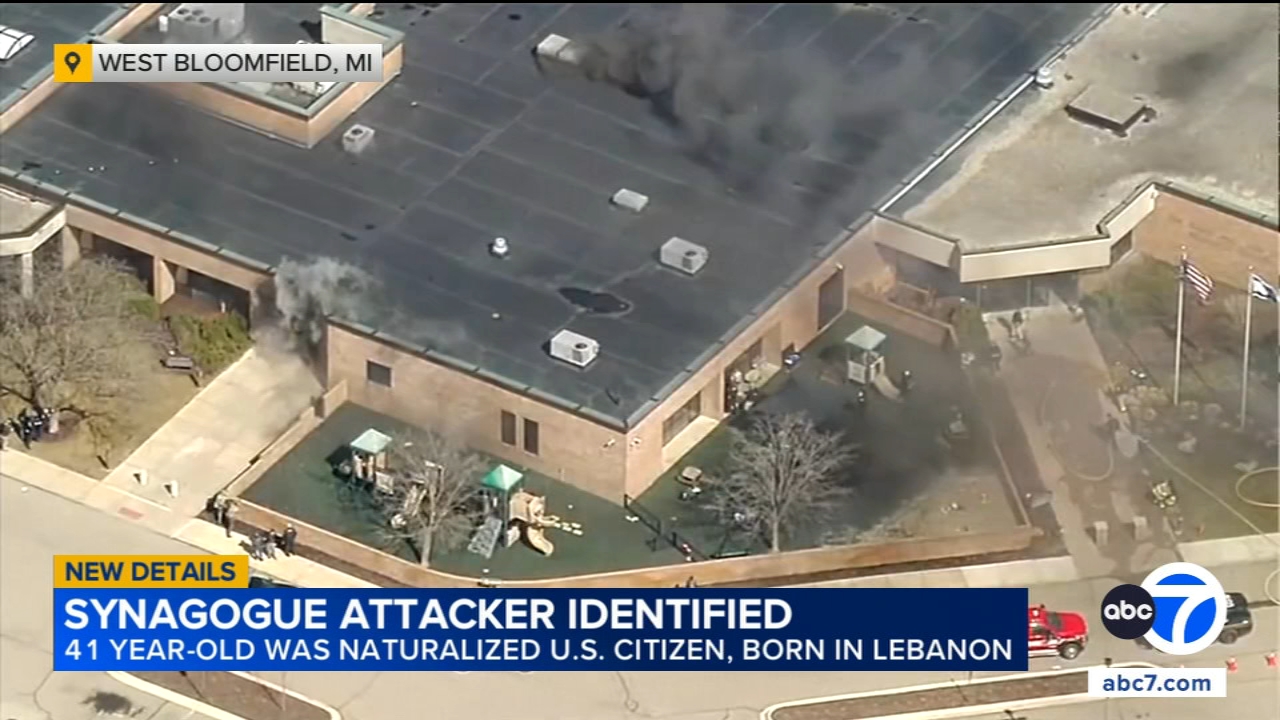 FBI says a man who crashed his pickup into Michigan synagogue was inspired by Hezbollah