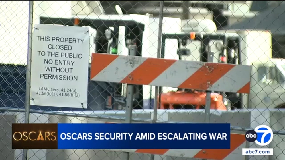Oscars security amid escalating war