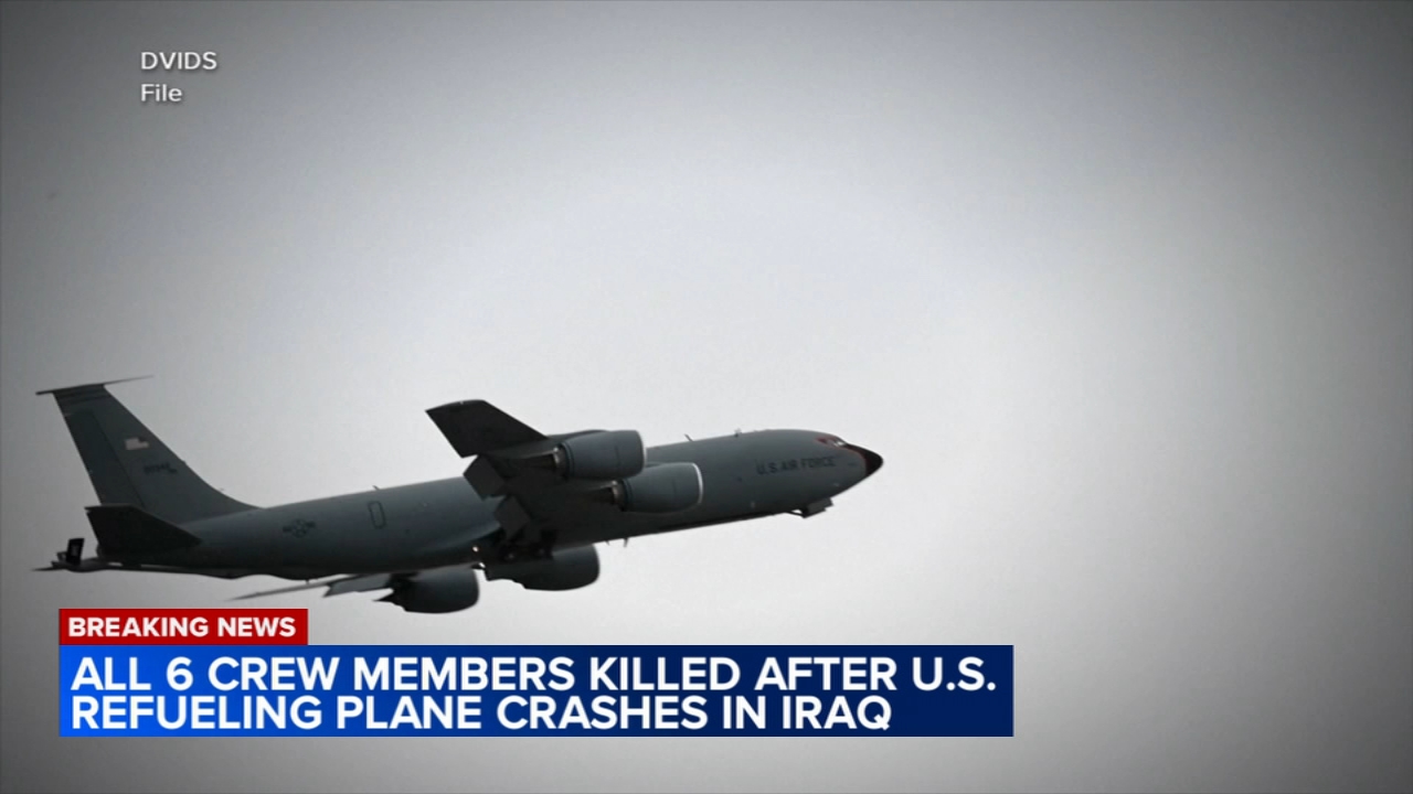 6 dead after US KC-135 refueling aircraft goes down in western Iraq