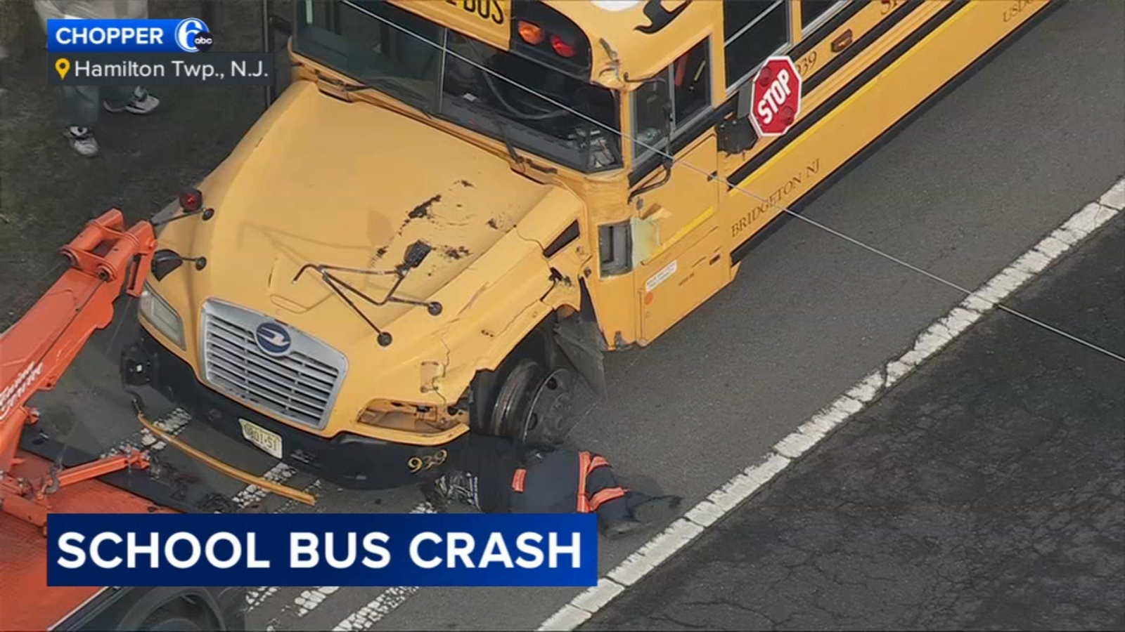 School bus and UPS truck collide in Mercer County, New Jersey - 6abc ...