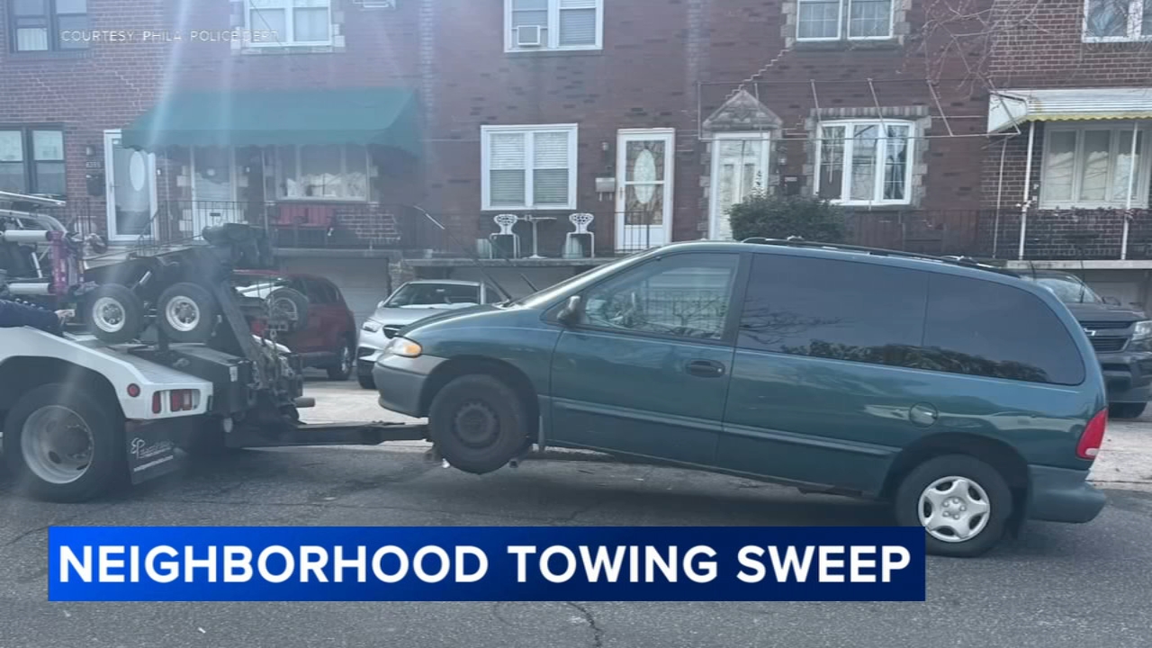 32 abandoned, illegally parked vehicles towed in Northeast Philadelphia to help combat crime