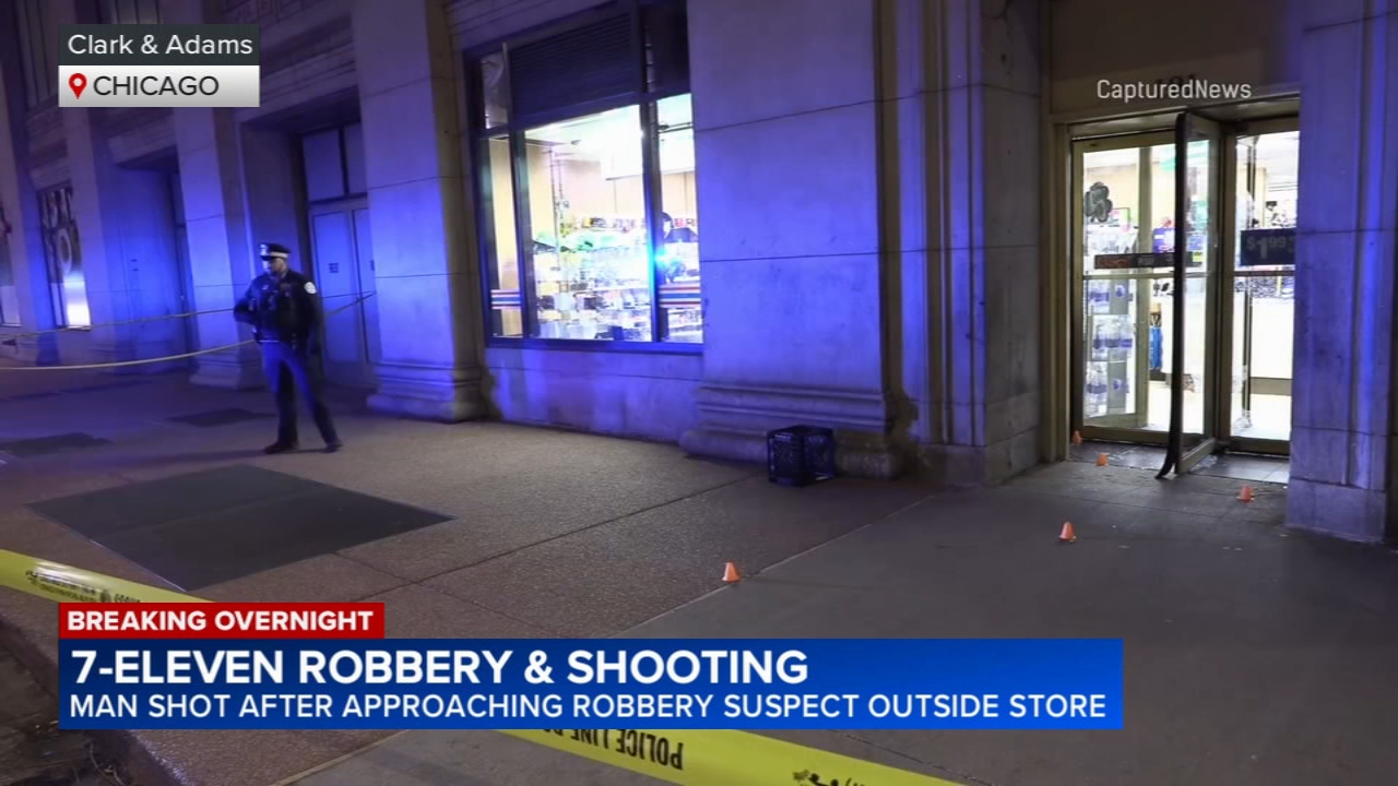 Man critically hurt in Loop shooting, robbery at 7-Eleven, Chicago police say