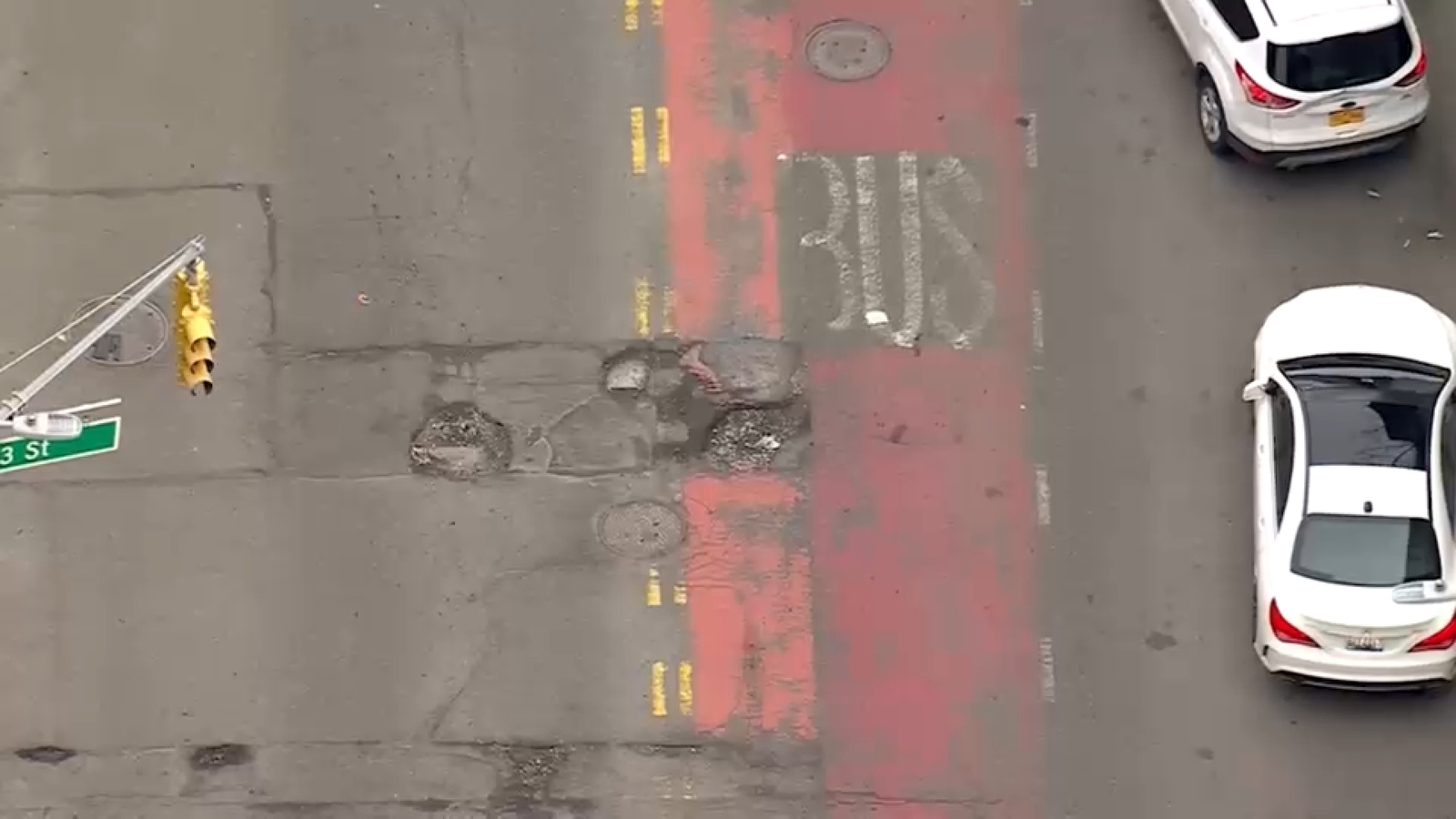 NYC crews patch potholes following harsh winter weather