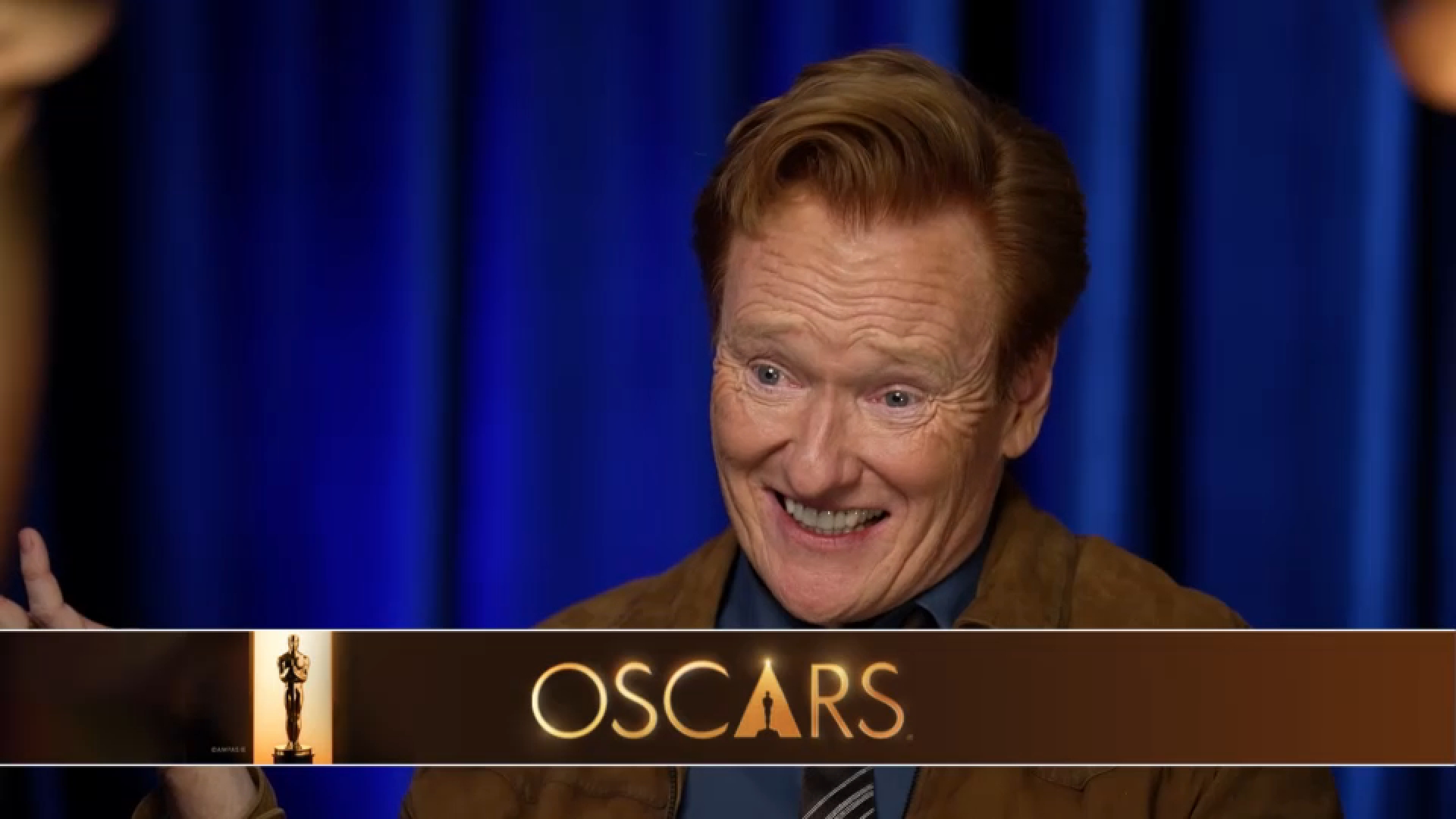 Conan O'Brien and Joelle Garguilo play an Oscars word association game