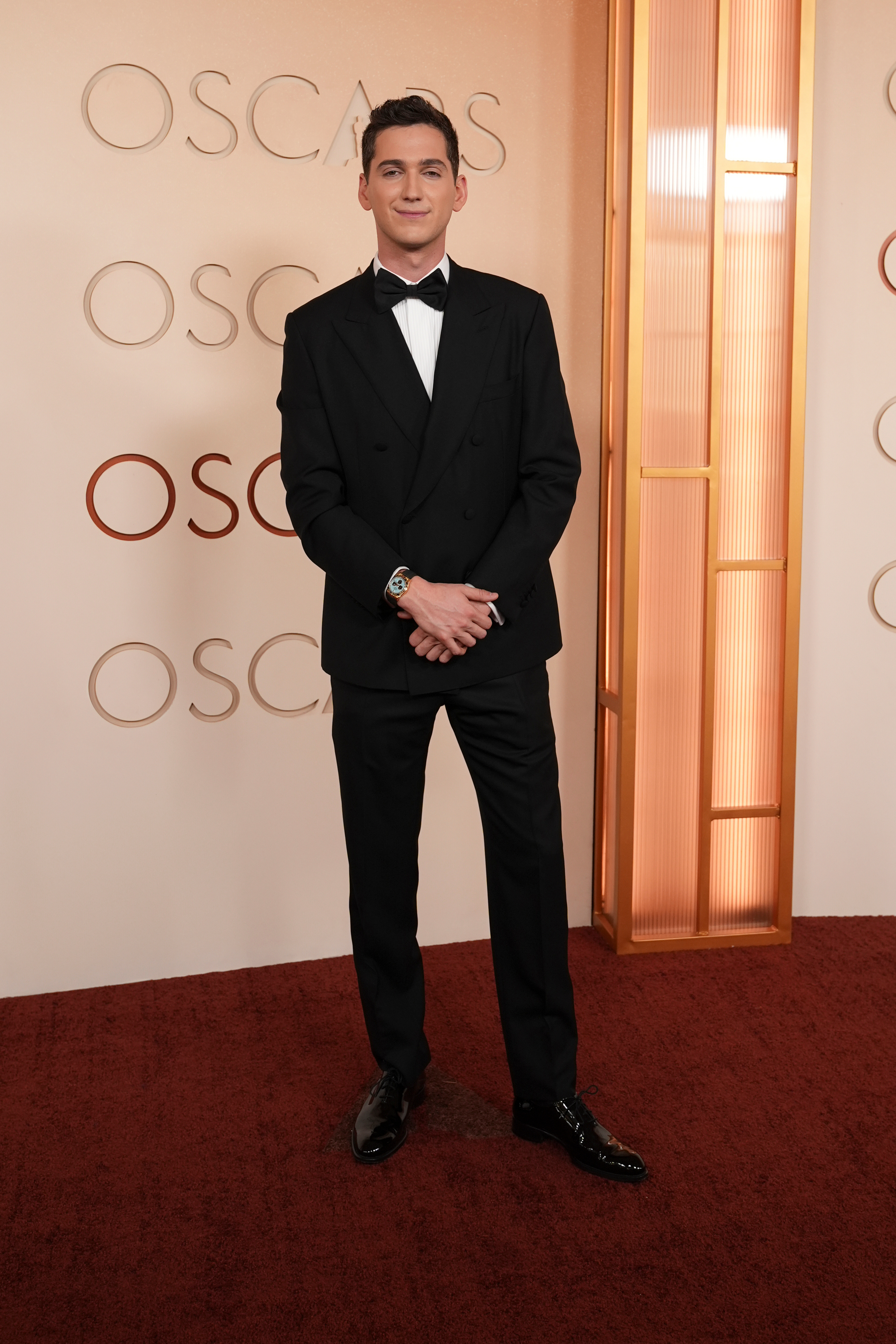 Matt Friend arrives at the Oscars on Sunday, March 15, 2026, at the Dolby Theatre in Los Angeles.