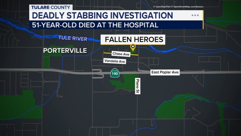 Man stabbed to death in broad daylight after fight in Porterville, police say