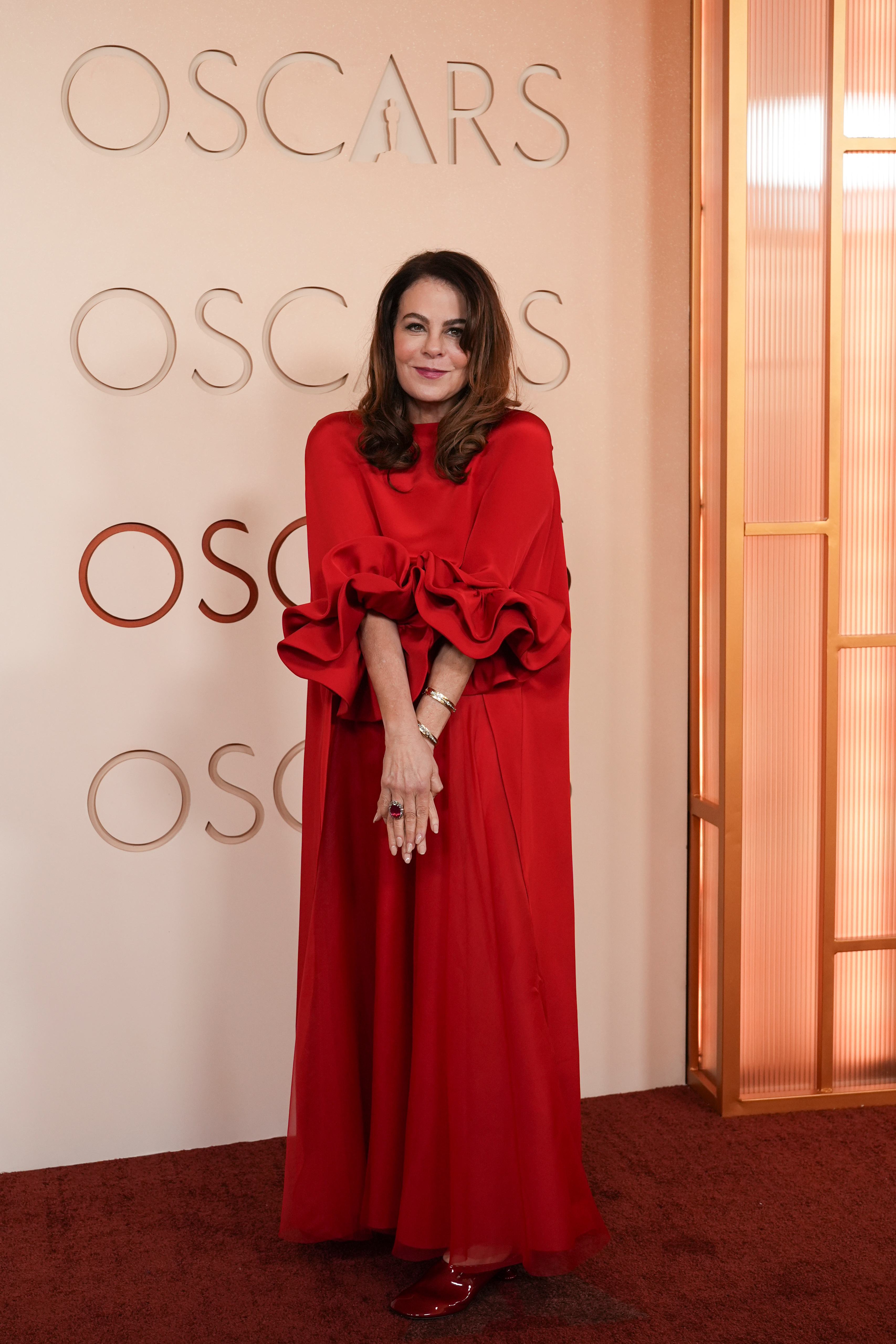 Francine Maisler arrives at the Oscars on Sunday, March 15, 2026, at the Dolby Theatre in Los Angeles.
