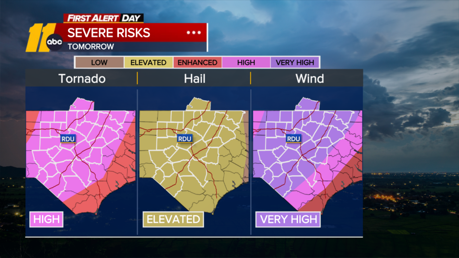 Central NC braces for Level 4 severe weather risk Monday