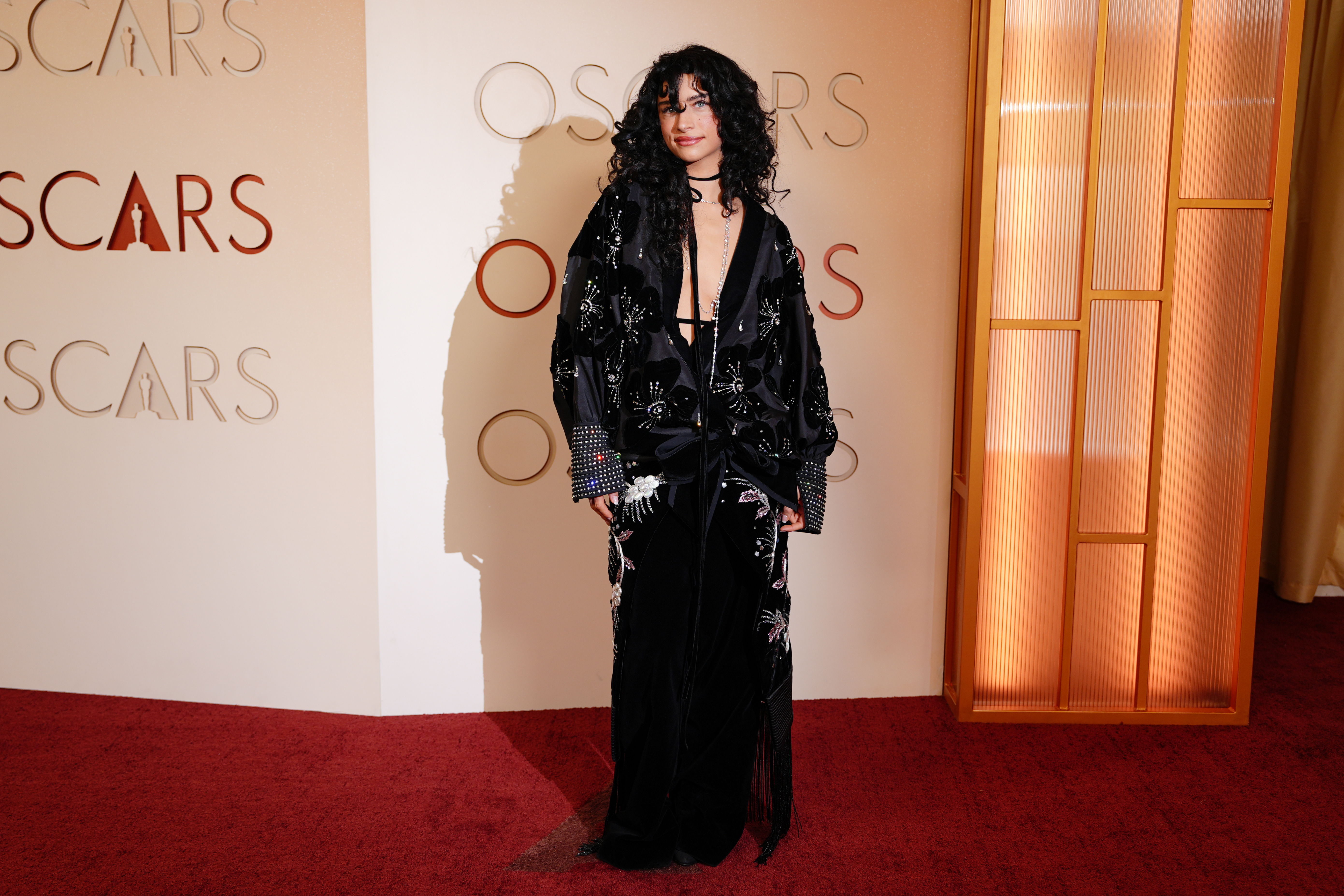 Odessa A'zion arrives at the Oscars on Sunday, March 15, 2026, at the Dolby Theatre in Los Angeles.