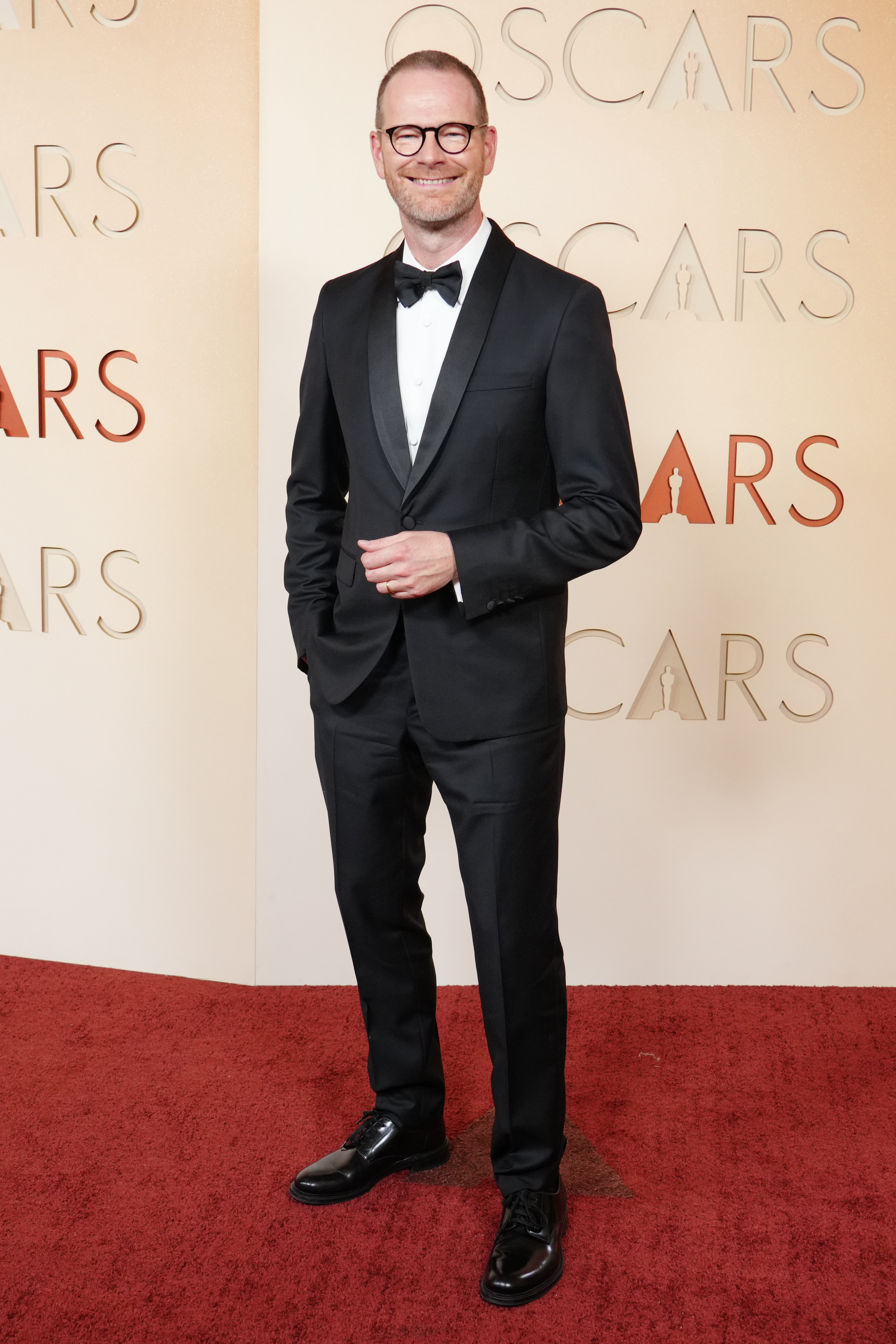 Joachim Trier arrives at the Oscars on Sunday, March 15, 2026, at the Dolby Theatre in Los Angeles.