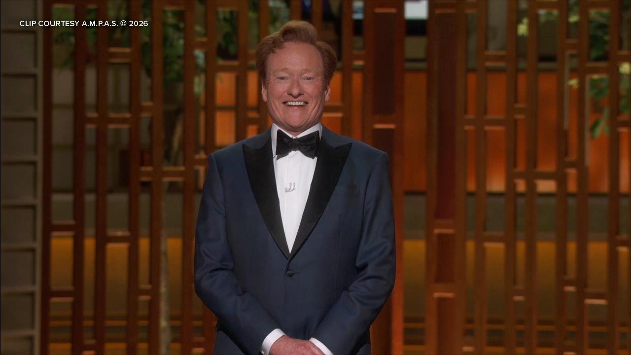 Oscars host Conan O'Brien kicked off the 98th Oscars with a monologue that touched on this year's nominated movies and actors.