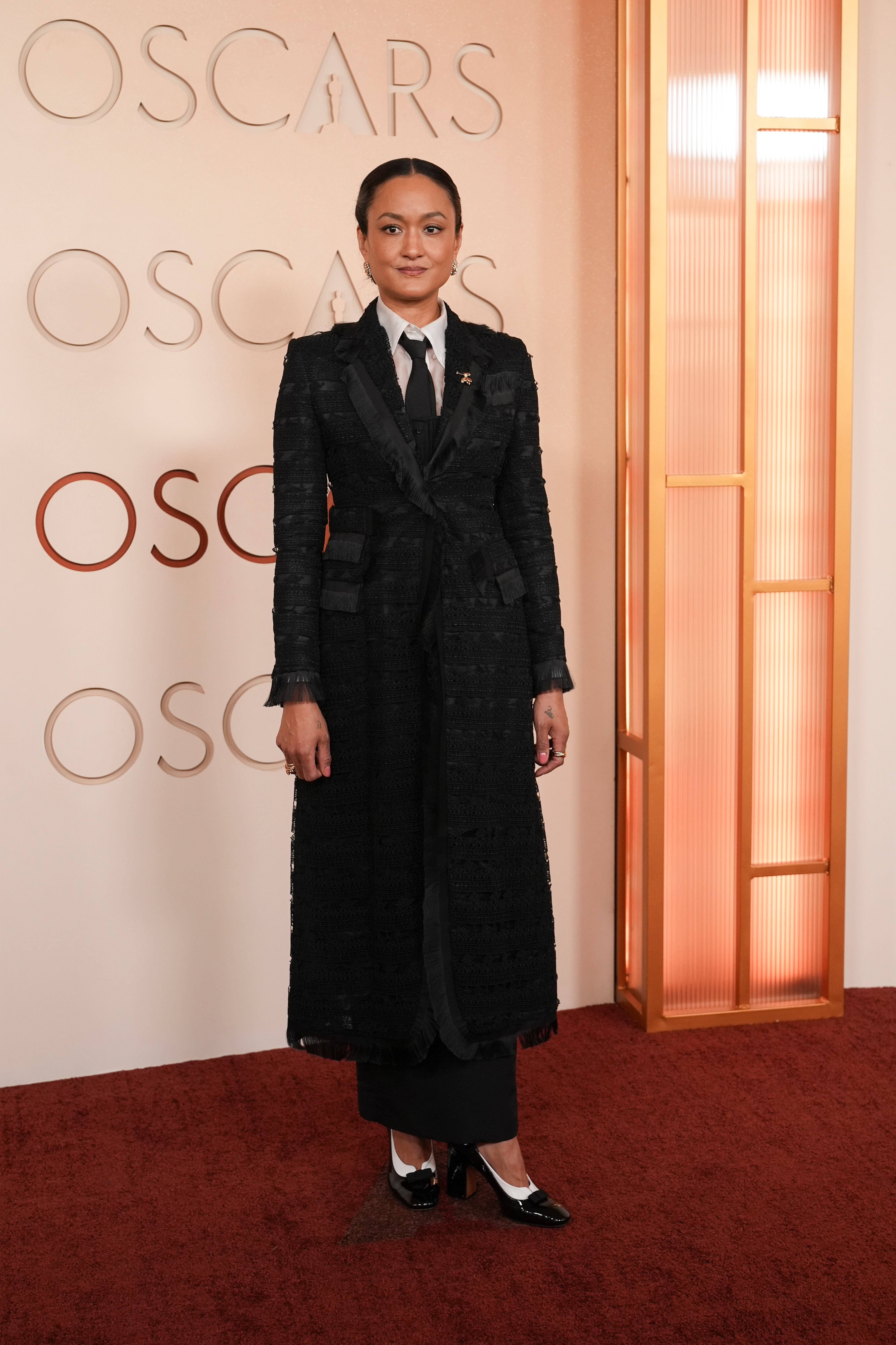 Autumn Durald arrives at the Oscars on Sunday, March 15, 2026, at the Dolby Theatre in Los Angeles.