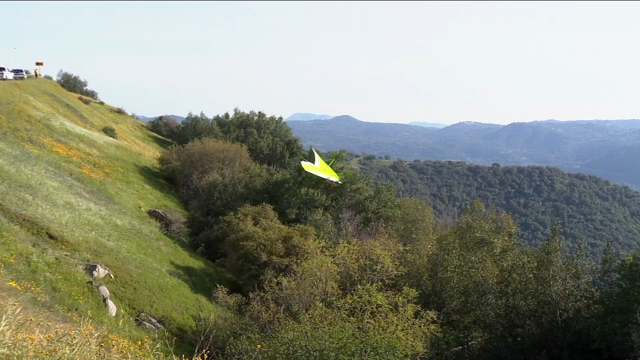 Hang glider rescued after flying into a tree in Fresno County