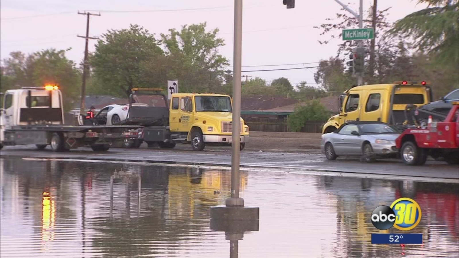 Fresno residents mopping up after heavy rain causes flooding ABC30 Fresno