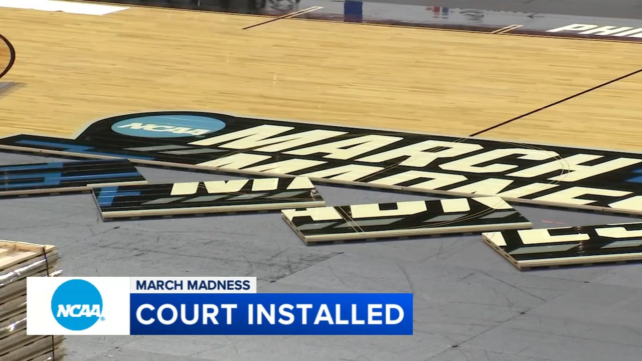 March Madness setup begins in South Philadelphia