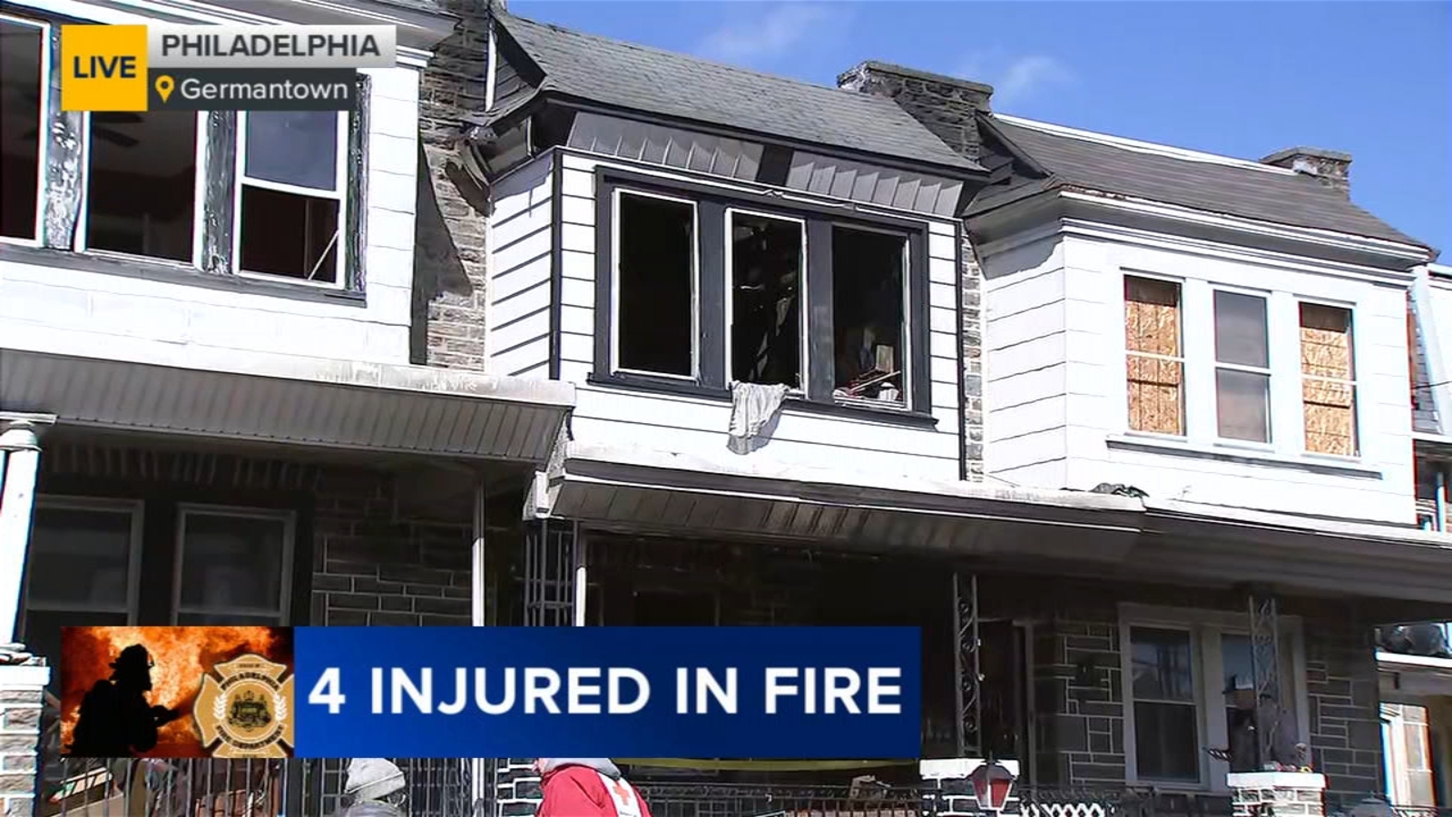 4 injured, including 1 firefighter, in 2-alarm blaze in Germantown