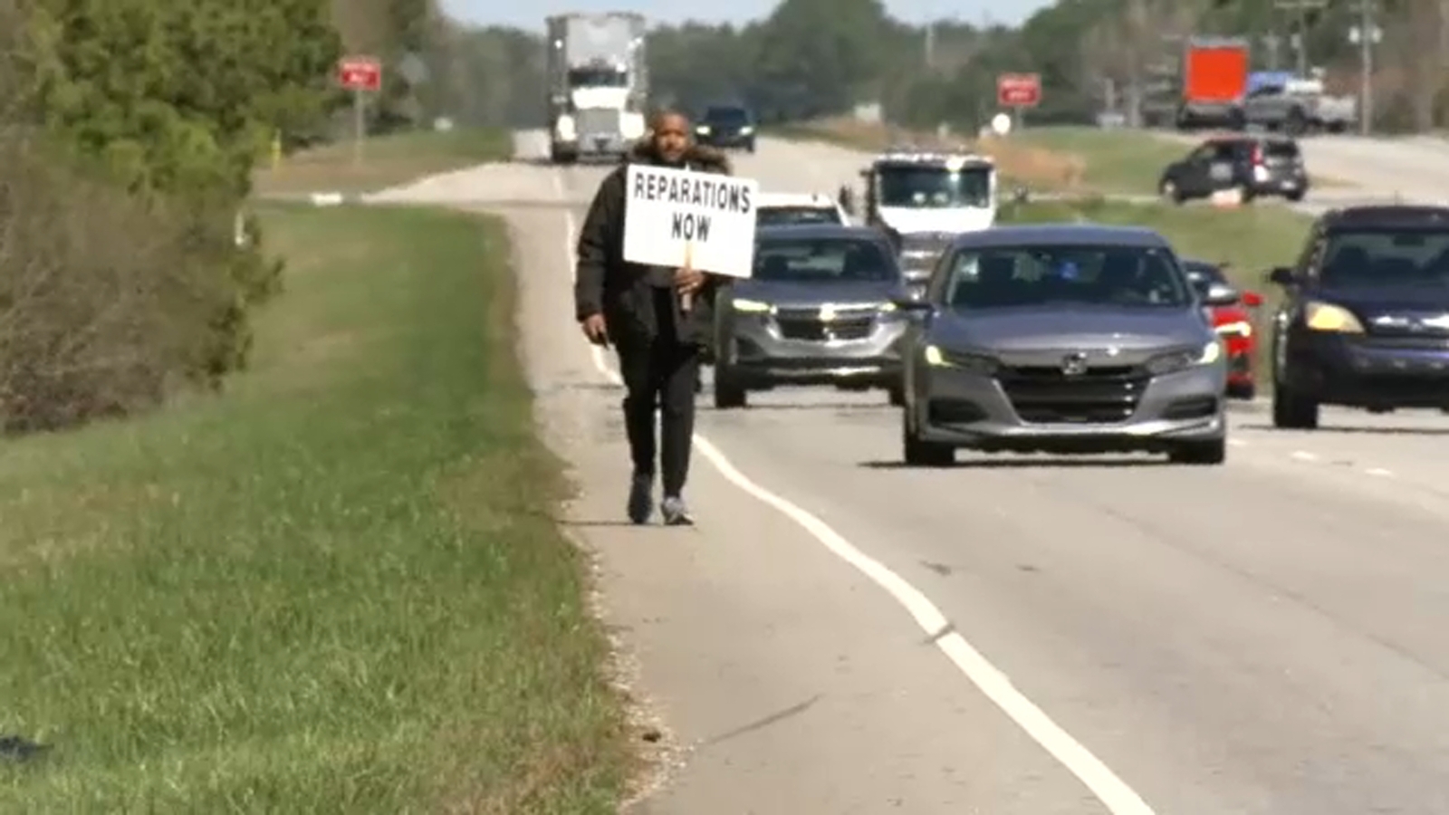 Baltimore pastor walks 40 miles to Raleigh, calling for justice and reparations