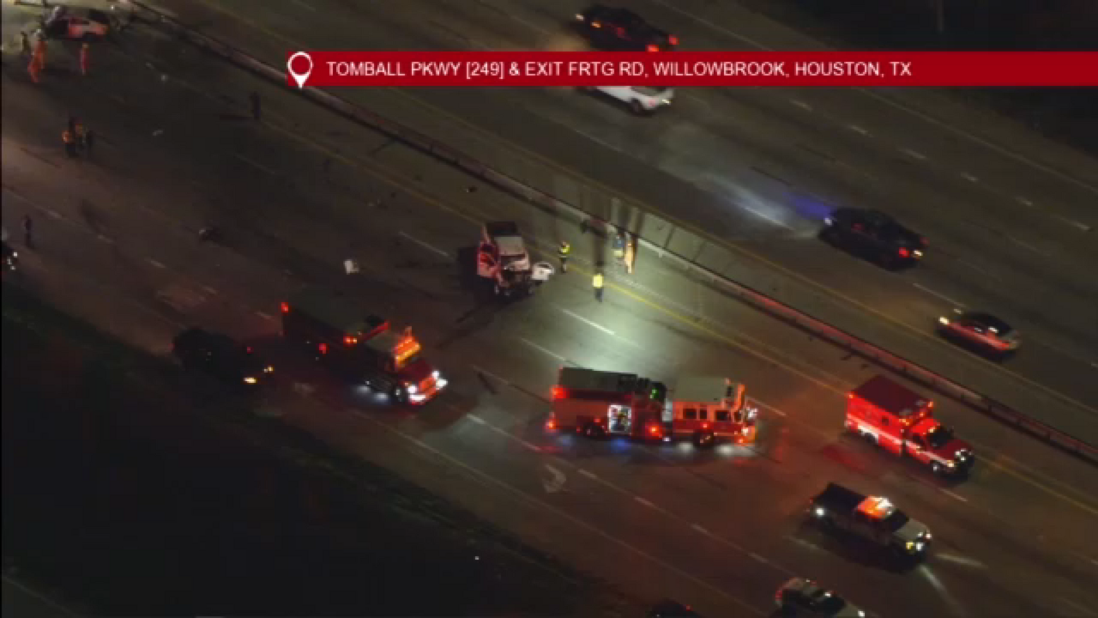 13 Alert Traffic: Major crash on Highway 249 southbound at Greens Road causing heavy delays