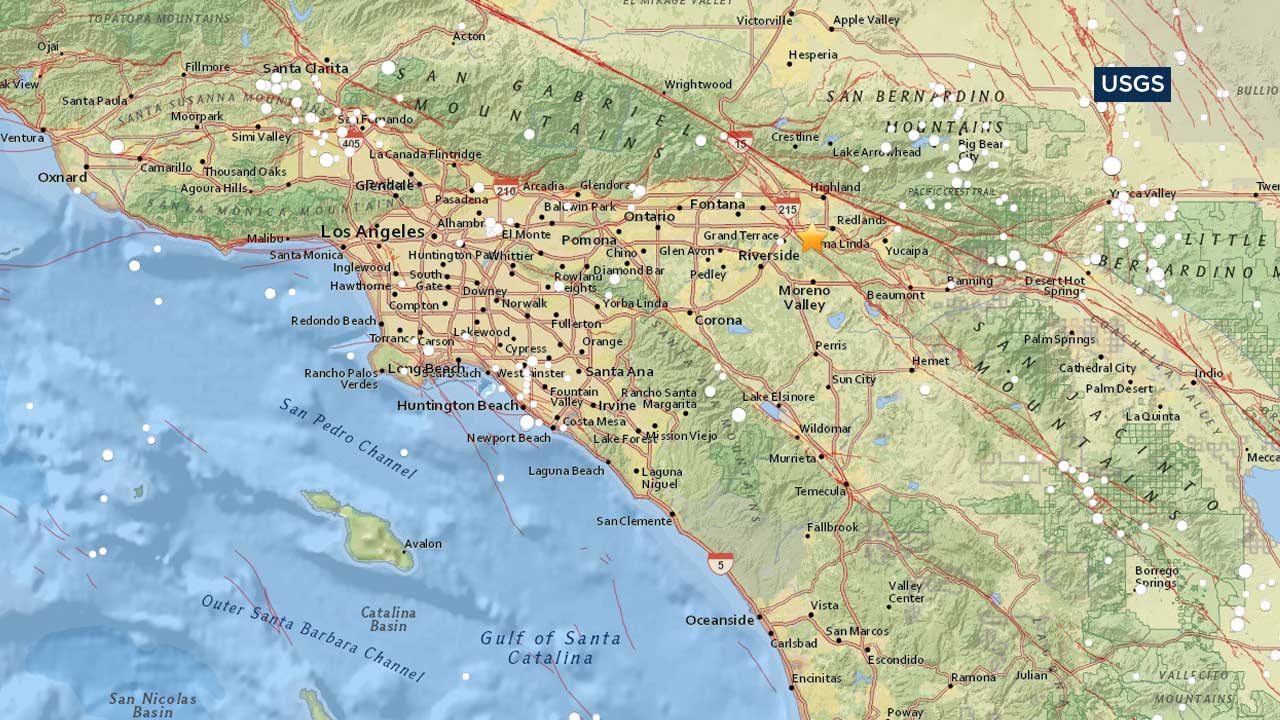 3.1 earthquake strikes near Loma Linda