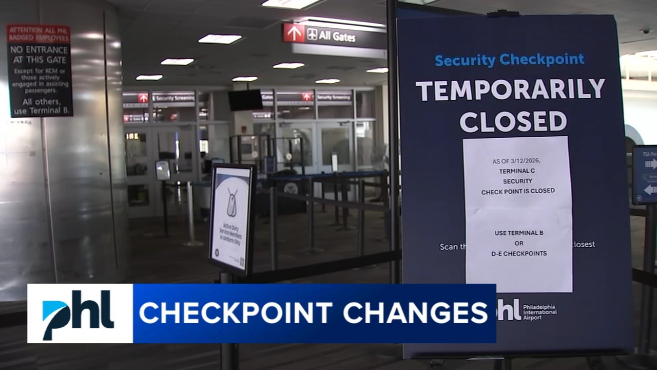 Philadelphia airport travelers adjust to checkpoint closures amid TSA staffing shortages