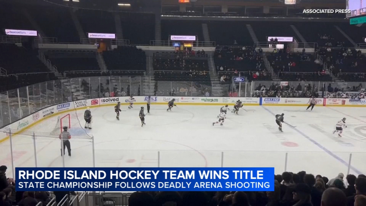 Rhode Island high school hockey team rallies to championship after fatal ice rink shooting