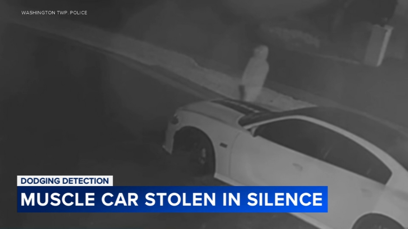 Dodge Charger stolen from driveway in theft that was caught on video in South Jersey