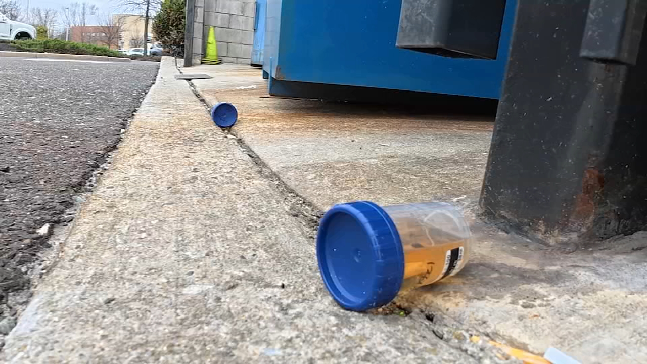 Medical waste, including syringes and urine samples, found along NJ creek