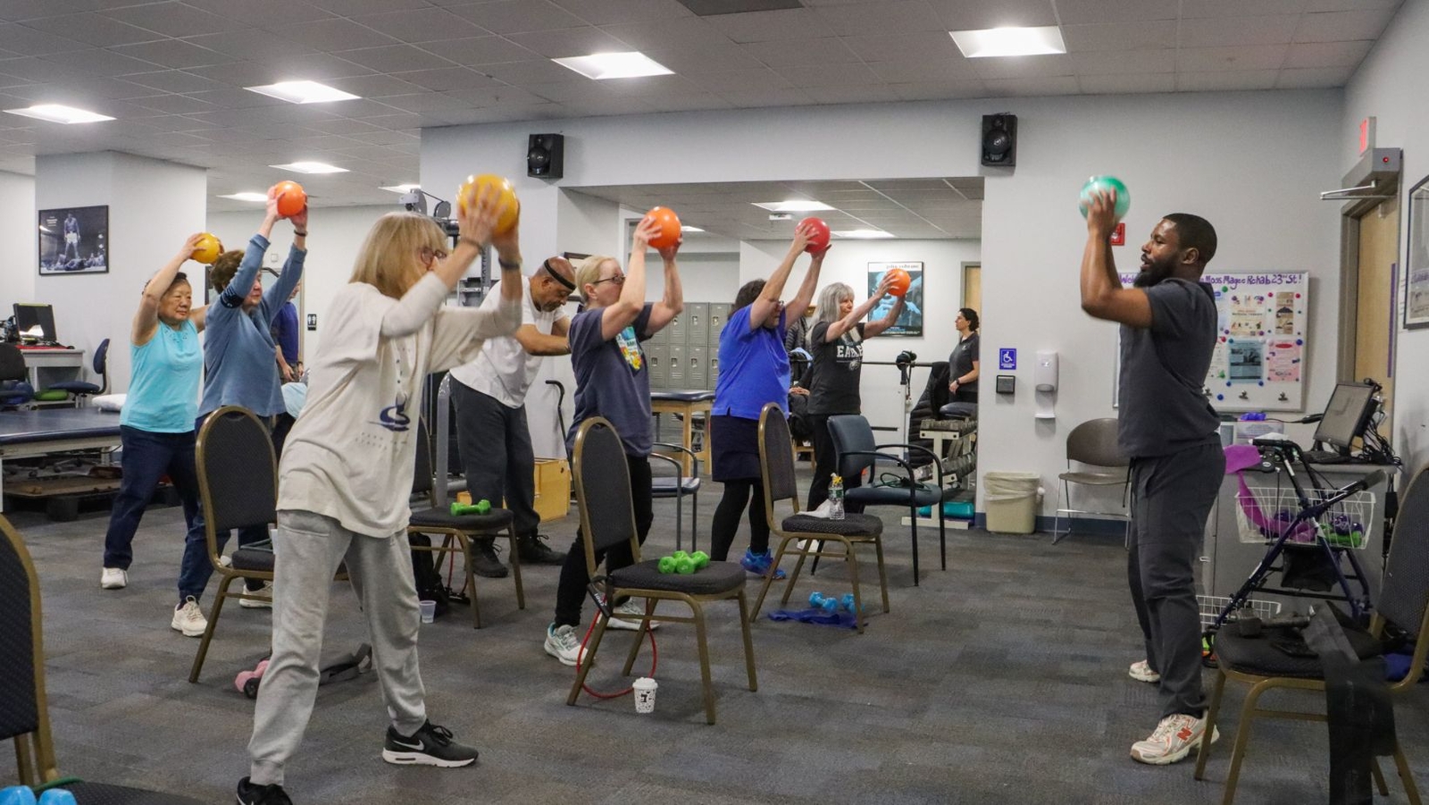 Seniors get active in Jefferson Moss Magee Rehab's 'Silver Sneakers Circuit'