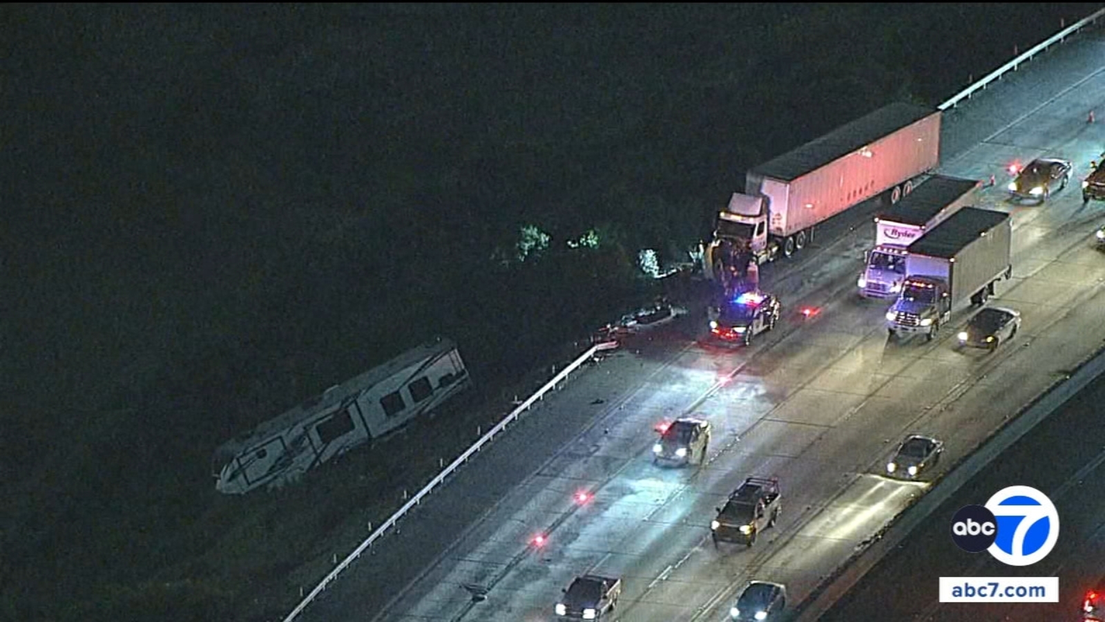 Big rig crash blocking some westbound lanes of 210 Freeway in Irwindale ...