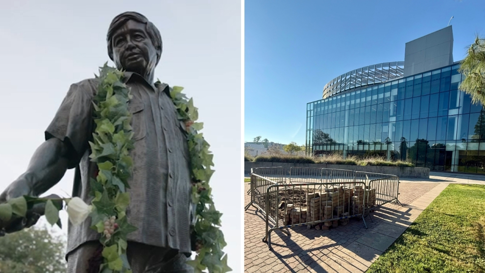 Cesar Chavez statue at Fresno State officially removed, president says
