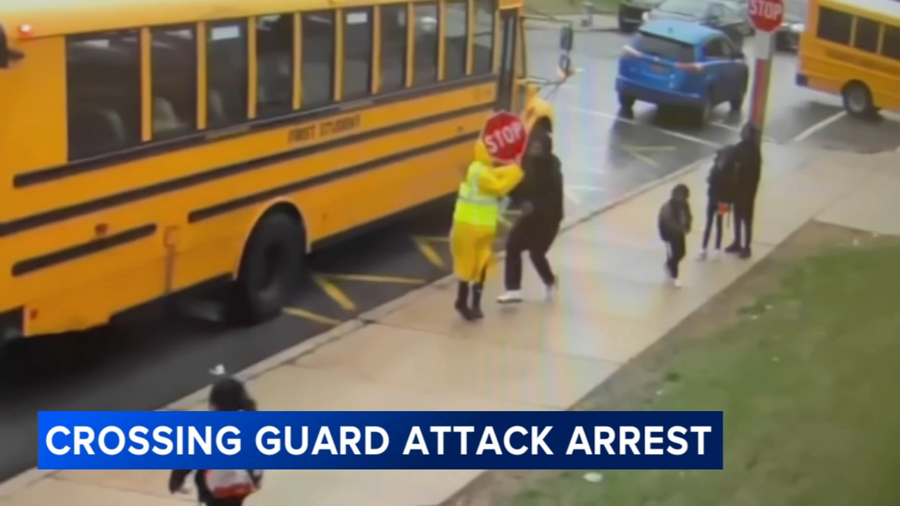 Arrest made after violent attack on crossing guard in Darby, Pa. that was caught on video