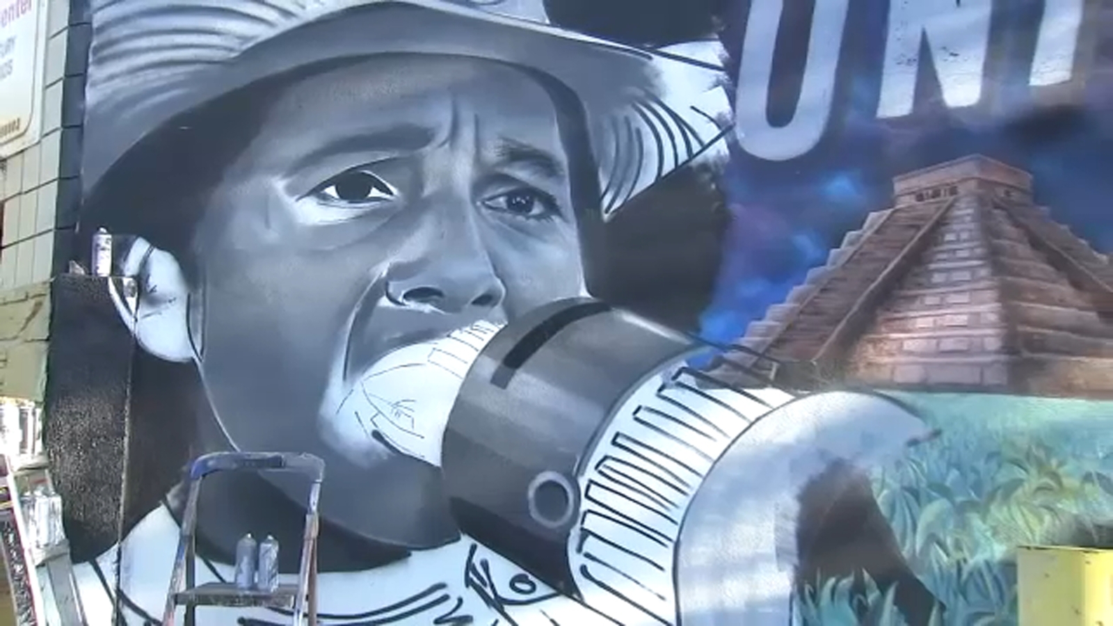 Cesar Chavez mural replaced with Dolores Huerta in Watts, Los Angeles, after sexual assault allegations Cesar Chavez mural replaced with Dolores Huerta in Watts, Los Angeles, after sexual assault allegations